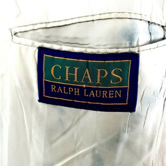 Chaps Ralph Lauren Wool 4 Button Tuxedo Jacket 40R Black - Picture 7 of 10